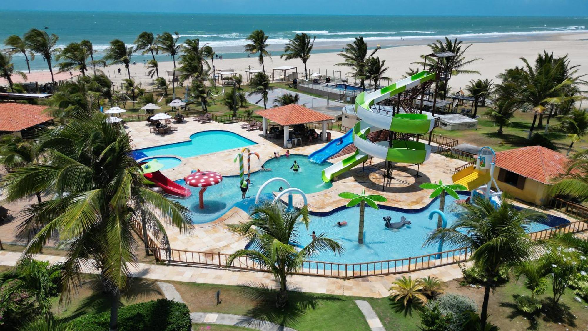 Jangadeiro Praia Hotel Resort - Parque Aquatico E Pe Na Areia Aquiraz Eksteriør billede