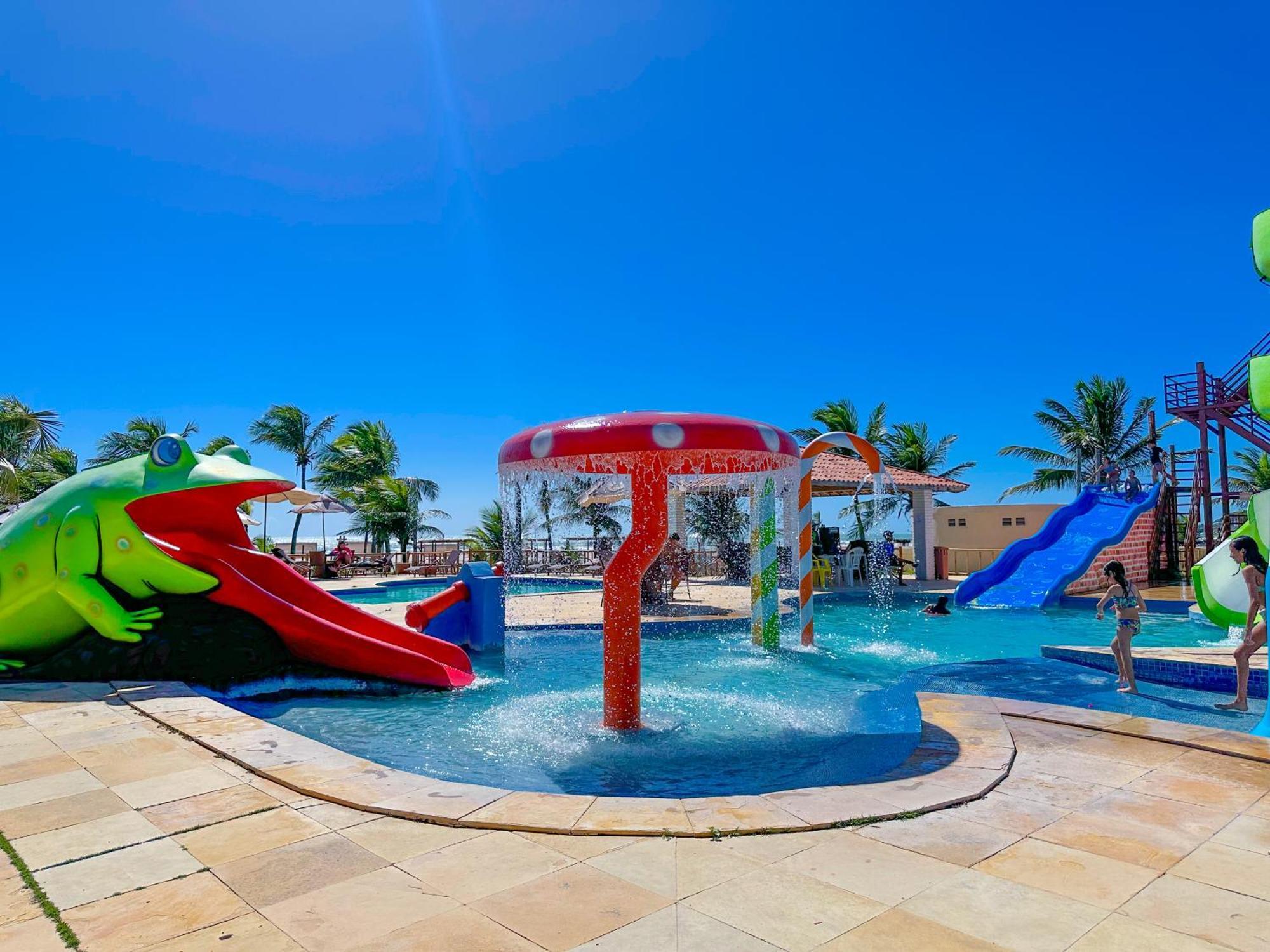 Jangadeiro Praia Hotel Resort - Parque Aquatico E Pe Na Areia Aquiraz Eksteriør billede
